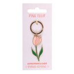 Pink Tulip Keyring